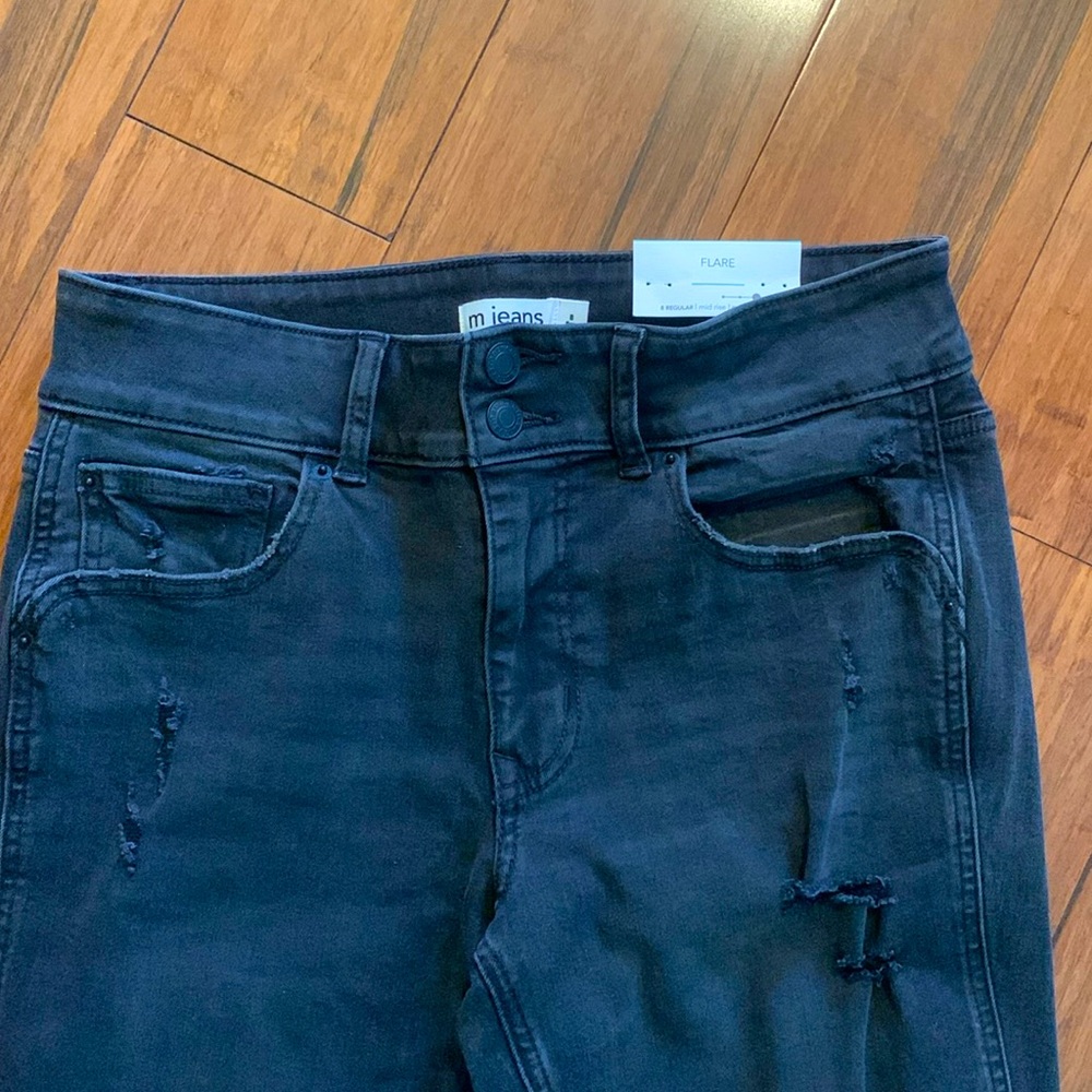 Women's Black Distressed Jeans